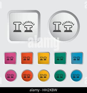 Icon lock car doors. Vector illustration Stock Vector