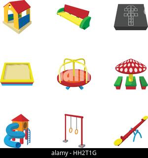 Yard games isolated cartoon vector illustration Free time in the