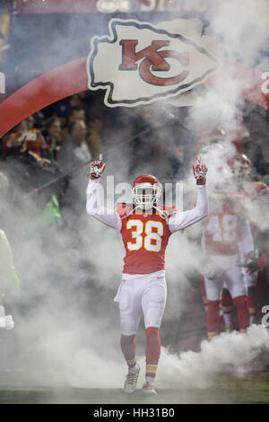 Kansas City Chiefs Ron Parker #38 in action against the New England
