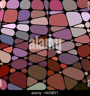 abstract vector stained-glass mosaic background - brown and purple Stock Vector