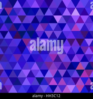 abstract vector geometric triangle background - blue and violet Stock Vector