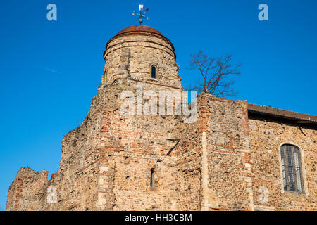 A view of the famous Colchester Castle in the historic town of Colchester, UK. Stock Photo