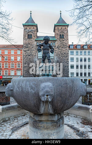 Elijah's Church is a Church of Denmark church located on Vesterbros Torv in the heart of the Vesterbro district of Copenhagen, Denmark. Stock Photo