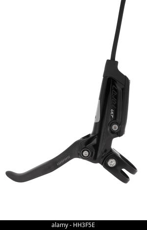 SRAM Level Ultimate bicycle disc brake lever on white background Stock Photo