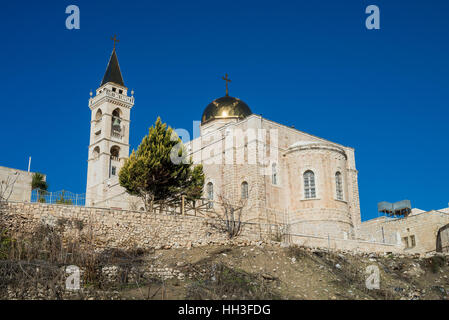 Exterior of the St. Nicholas Church, Beit Jala, Israel. Stock Photo