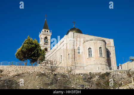 Exterior of the St. Nicholas Church, Beit Jala, Israel. Stock Photo