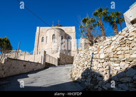 Exterior of the St. Nicholas Church, Beit Jala, Israel. Stock Photo