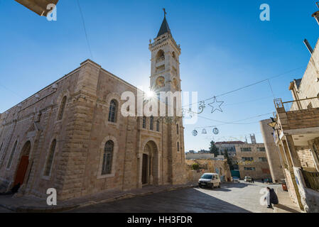 Exterior of the St. Nicholas Church, Beit Jala, Israel. Stock Photo