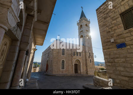 Exterior of the St. Nicholas Church, Beit Jala, Israel. Stock Photo