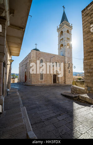 Exterior of the St. Nicholas Church, Beit Jala, Israel. Stock Photo