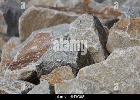 Steine Muschelkalk Muschelkalksteine Stock Photo