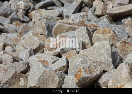 Steine Muschelkalk Muschelkalksteine Stock Photo