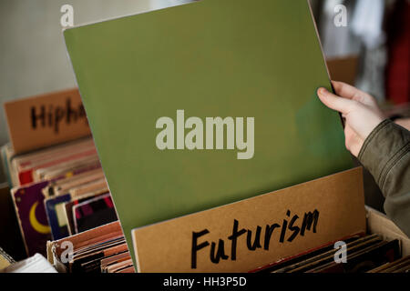 Futurism Music Audio Relaxation Rhythm Vinyl Concept Stock Photo