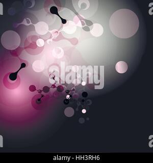Vector molecules background Stock Vector