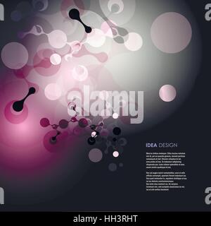 Vector molecules background Stock Vector