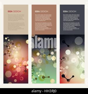 Vector molecules background Stock Vector