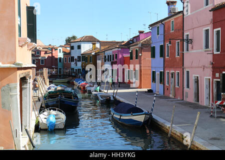 Burano Venice Italy Fishing Village Stock Photo