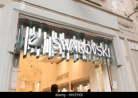 Swarovski shop Stock Photo