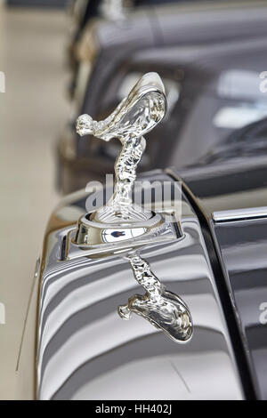 Spirit of Ecstasy Rolls Royce, Rolls Royce Motor Cars, Rolls Royce figure, Rolls Royce icon Stock Photo