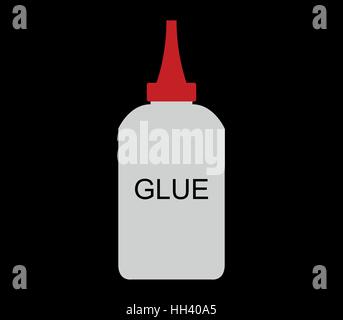 Icon bottle glue Stock Vector