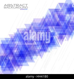 Abstract geometric background. Modern overlapping triangles. Unusual color shapes for your message. Business or tech presentation, app cover template Stock Vector