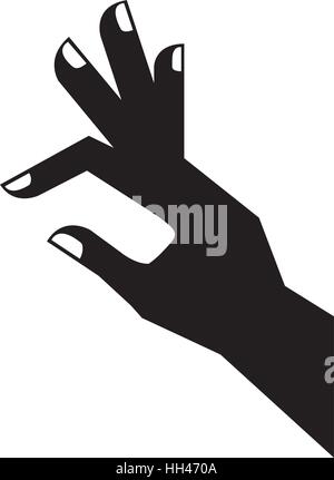 Hand touching something icon vector illustration design Stock Vector