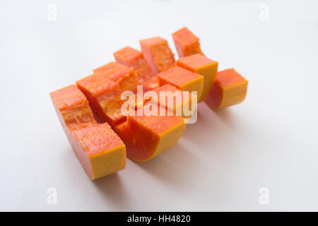 papaya isolated on a white background Stock Photo