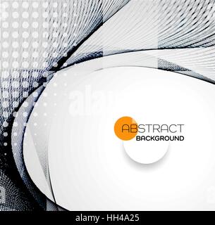 Vector Abstract black wave design element. EPS10 Stock Vector