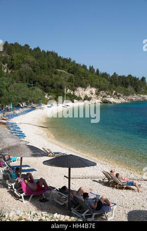 Monodendri beach, Paxos, Ionian Islands, Greek Islands, Greece, Europe Stock Photo