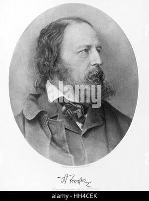 Lord Tennyson, Alfred Lord Tennyson, 1905 Stock Photo