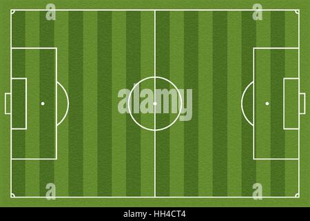 Soccer Field Or Football Field Plan With Dimensions . Vector Stock 