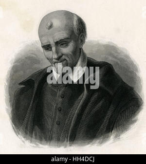 St Vincent de Paul, French priest Stock Photo