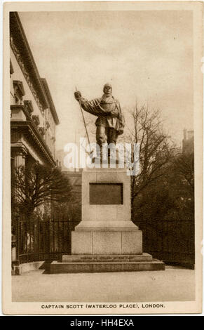 Statue - Captain Robert Falcon Scott, Waterloo Place, London Stock Photo