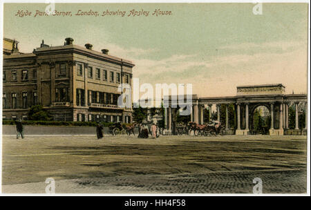 Hyde Park Corner, London - Apsley House Stock Photo