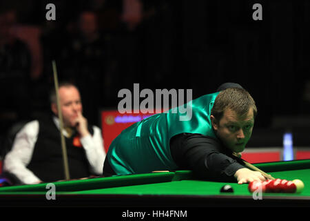 Mark Allen during day two of the Dafabet Masters at Alexandra Palace, London. PRESS ASSOCIATION Photo. Picture date: Monday January 16, 2017. See PA story SNOOKER Masters. Photo credit should read: Adam Davy/PA Wire Stock Photo