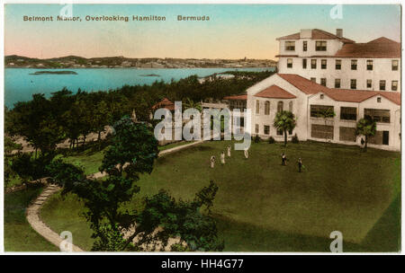 Bermuda - Belmont Manor overlooking Hamilton Stock Photo