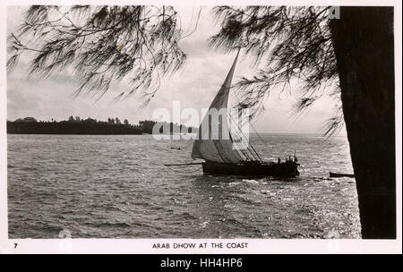 Arab dhow, Mombasa, Kenya, East Africa Stock Photo