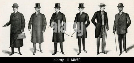 Men's wear 1901 Stock Photo