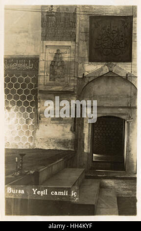 Bursa, Turkey - Bayezid I Mosque (Yesil Camii) Stock Photo