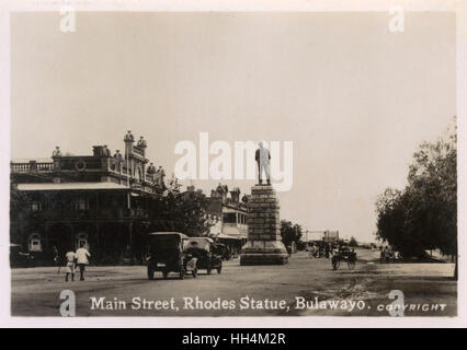 Main Street, Bulawayo, Rhodesia (Zimbabwe) Stock Photo