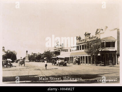 Main Street, Bulawayo, Rhodesia (Zimbabwe) Stock Photo