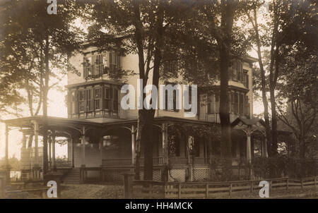 Large house in Saugerties, Ulster County, NY State, USA Stock Photo