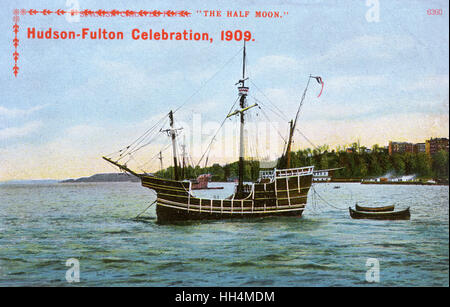 Hudson-Fulton Celebration ship, The Half Moon, USA Stock Photo