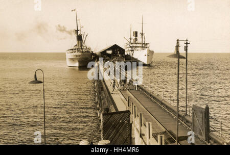 RMS Majestic, White Star Line cruise ship, USA Stock Photo