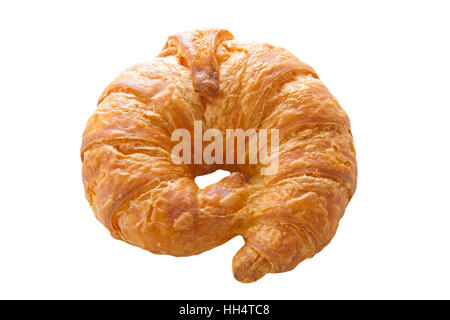 Croissant isolated on white background Stock Photo