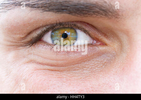 Eye of a young man Stock Photo