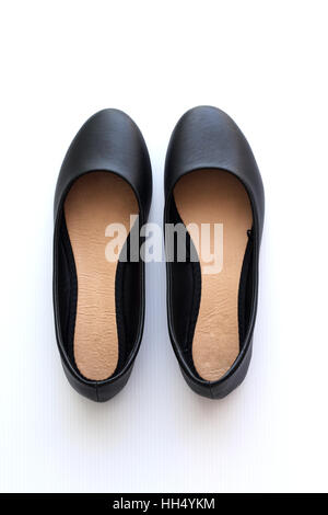 Black shoes isolated on white background Stock Photo - Alamy