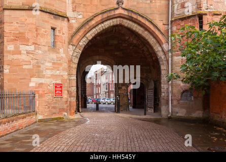 The Edgar Tower entrance to Worcester Cathedral in Worcester, Worcestershire, West Midlands, England, UK. Stock Photo