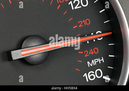 speedometer at 140 MPH