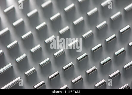 Detail of a heatsink from a computer motherboard Stock Photo